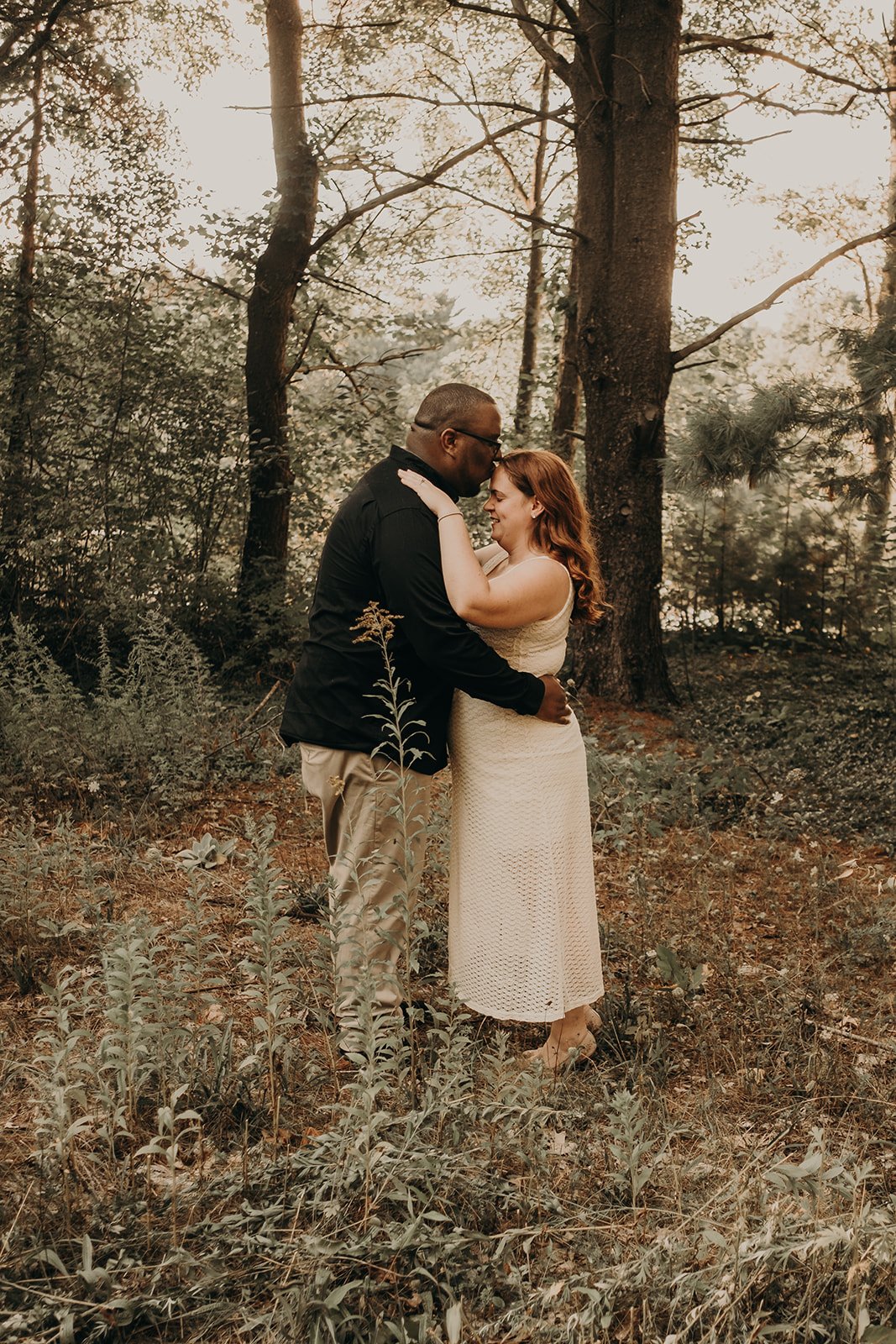 Golden Hour Engagement Session at Turner Pond